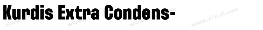 Kurdis Extra Condens字体转换